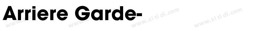 Arriere Garde字体转换
